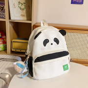 可爱熊猫包包双肩包卡通ins软妹少女大学生书包百搭大容量背包