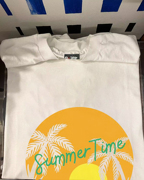 summertime享受夏日时光，小众字母百搭学生纯棉情侣，短袖t恤宽松