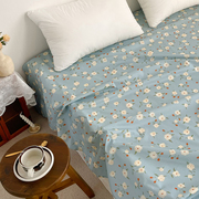 草莓花原创设计复古小碎花，床单全棉被单纯棉舒服床笠床包订做
