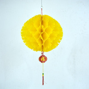 个彩色刺球新年纸灯笼防水小纸灯笼彩色节日装饰幼儿园挂饰吊饰