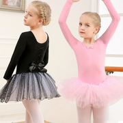 舞蹈服儿童女秋冬季长袖，跳舞衣芭蕾舞裙，女童中国舞服幼儿练功服