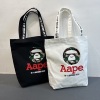 猿人头AAPE-ins日本杂志包附录包潮流单肩包学生帆布包手提购物袋