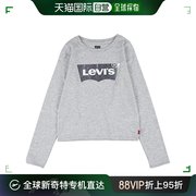 香港直邮潮奢levi's李维斯(李，维斯)女童长袖，蝙蝠袖t恤(大童)童装