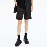 小众设计VVNK JANE PLUS秋季羊毛条纹休闲西裤