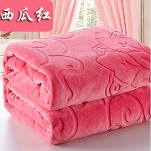 珊瑚绒毯子法兰绒小毛毯冬保暖加厚单双人(单双人)床单空调膝盖毯午睡毯子