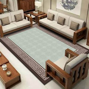 新中式禅意花鸟客厅沙发书房茶几地毯欧式卧室床边满铺进门口地垫