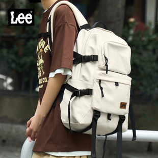 Lee双肩包男大容量短途旅行包潮流背包女大学生电脑包高中生书包