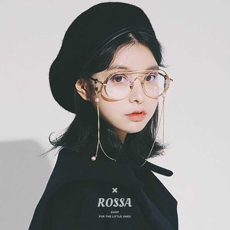 Net Red Same item Glasses lady Retro circular Metal Plain glasses Pearl glasses Decorative chainin the Women's clothing/Boutique , Suit category - from Buy2taobao.com to provide professional Taobao agent buy service