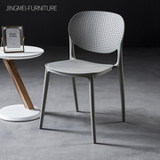 塑料椅子靠背大人简易餐桌，胶椅加厚现代简约书桌凳子家用北欧餐椅