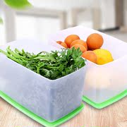 特百惠2.8l菜嫩果爽冷藏保鲜盒大容量长方形，冰箱储藏盒密封盒