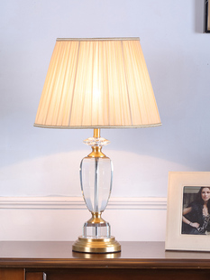 欧式水晶台灯 创意时尚奢华现代简约台灯装饰灯具调光卧室床头灯