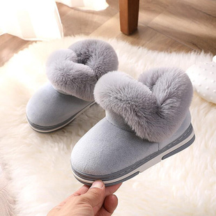 儿童雪地靴冬季男宝宝，0-3岁加绒加厚棉鞋，2-8女婴幼儿防滑保暖靴子