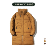 uppervoid二普纬度加厚中长可拆卸棉衣外套，冬季保暖户外棉服男女