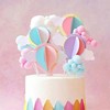 气球蛋糕装饰插件 创意浪漫云朵立体热气球装饰插牌 蛋糕插排