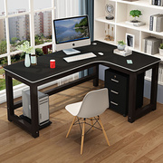 转角书桌台式电脑桌现代简约l型学生写字桌，家用卧室办公学习简易