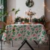 餐桌布圣诞节装饰美式乡村风布艺长方形台布茶几布大圆桌布书桌布
