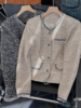 1.6斤韩版卡其色复古呢子外套，长袖单排扣上衣，时时尚休闲洋气k$20