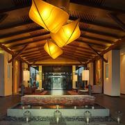 定制现代新中式树叶吊灯，简约创意餐厅古典茶楼，客厅卧室布艺led灯