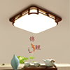 新中式吸顶灯中国风2022现代简约实木方形餐厅卧室大气客厅灯