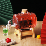 家用泡酒瓶可带龙头玻璃罐，透明酒桶红酒，果醒坛可乐酒器酿酒玻璃