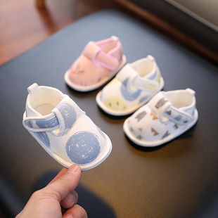 婴儿鞋春夏秋季0-1岁男女，宝宝3-6-12个月5软底手工，棉布鞋学步凉鞋