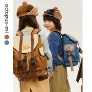 octopusmi儿童双肩包日系女童背包小学生书包，户外露营背包旅行包
