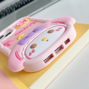 甜甜圈美乐蒂适用iPhone14Promax粉蝴蝶结melody苹果13硅胶手机壳