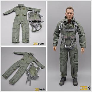 威龙dml16兵人，现代美军空军飞行员军绿连体衣，+作战胸挂组件模型