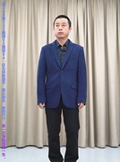 宝蓝色西服男96.3羊毛3.7锦纶，普洛克23冬商务，厚款便西外套