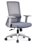 灰框办公椅可升降调节家用电脑椅网布透气座椅人体工学椅现代简约