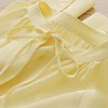 品牌折扣奥特莱斯黄色高品质，水洗19姆米双绉宽松真丝衬衫女夏