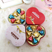 好时之吻喜糖礼盒成品含糖礼盒装8粒kisses巧克力铁盒结婚礼婚糖