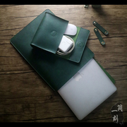 适用Macbook air无磁内胆包13.6苹果笔记本电脑包pro14牛皮保护套16英寸防水超薄Air 15.2寸