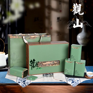2024高档日照崂山绿茶，茶叶包装龙井，碧螺春竹叶青盒空盒定
