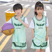 中小学生篮球服套装男女儿童短袖球衣运动会班级比赛训练队服定制