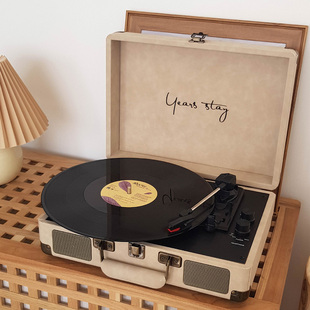 时光岁月黑胶唱片机复古留声蓝牙音响客厅欧式情人节LP电唱机