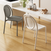 塑料椅家用加厚餐厅餐桌餐椅舒服久坐靠背椅商用北欧现代简约凳子