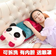 熊猫公仔抱着睡觉床上毛绒玩具长条抱枕头兔子娃娃男女友玩偶可爱