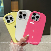 椭圆亮面果冻壳适用OPPOReno10手机壳RENO9/少女心玫红色7/6气囊防摔5k马卡龙a58x全包边a72软胶a53s套a56a96