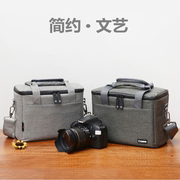 佳能EOS R RP R5 R6 M6 M50 100D 200D2单反相机包 双镜头摄影包