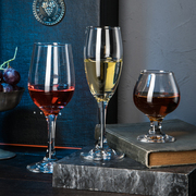 6只家用红酒杯套装欧式玻璃高脚杯创意葡萄酒杯香槟杯醒酒器酒具