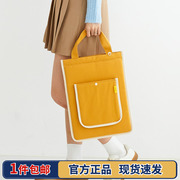 韩国funnymade帆布1315寸笔记本电脑包女手提11寸平板ipad收纳包