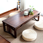 日式实木茶桌椅组合榻榻米炕桌，阳台茶几地桌茶室长条禅意矮茶台几