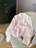 新中式国风粉色刺绣立领衬衫女春季高级感气质，改良旗袍上衣小衫潮