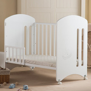 婴儿床宝宝床bb新生儿，环保实木多功能，儿童床可拼接大床