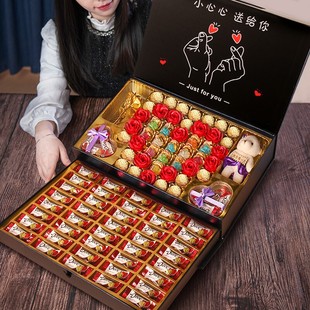 德芙巧克力糖果礼盒装七夕情人节礼物送女友零食喜糖生日