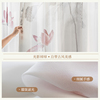 新中式纱山水墨画中国风茶室窗帘窗纱，2023年客厅隔断纱帘成品