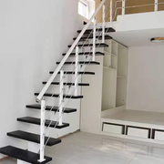 旋转楼梯家用室内楼梯复式阁楼，楼梯圆形跃层，楼梯中柱钢木楼梯