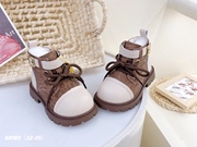 可爱男女童鞋马丁靴2023冬季棉鞋儿童靴子加绒短靴休闲68185