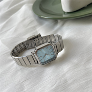 韩版方形小表盘手表，女款简约气质小众轻奢高级感精致钢带复古女表